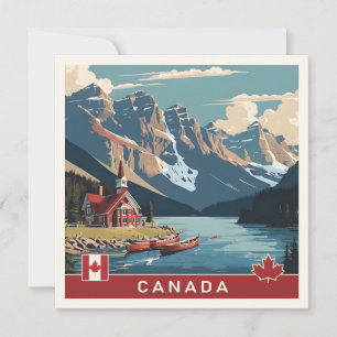 Canada Travel Poster Kort
