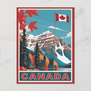 Canada Travel Poster Vykort