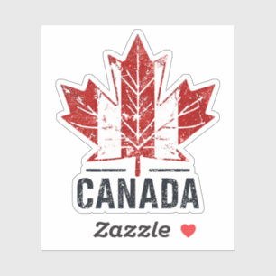 Canada Travel Sticker Design with Iconic Landmarks Klistermärken