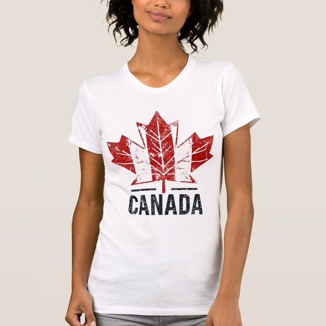 Canada Travel T-Shirt Design with Scenia Land (Framsida)