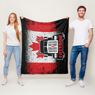 Canada Trucker Freedom Convoy 2022 Fleecefilt