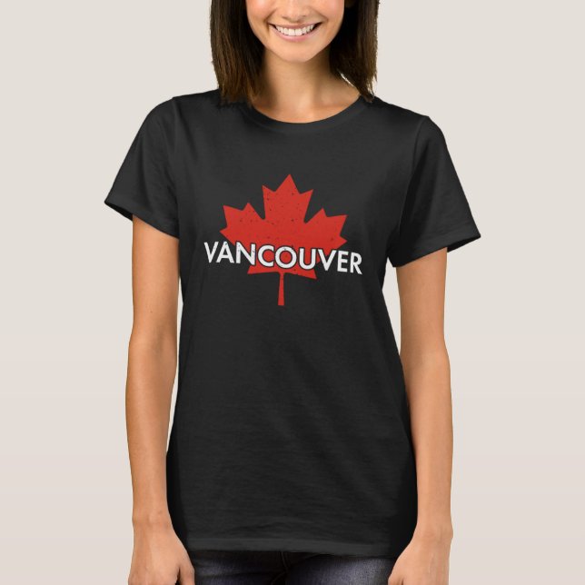 Canada USA America Hockey Canadian Maple Leaf  10 T Shirt (Framsida)