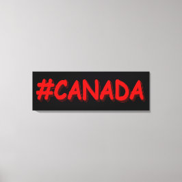 "#CANADA" Utkastuttrycksdesign. Köp nu Canvastryck