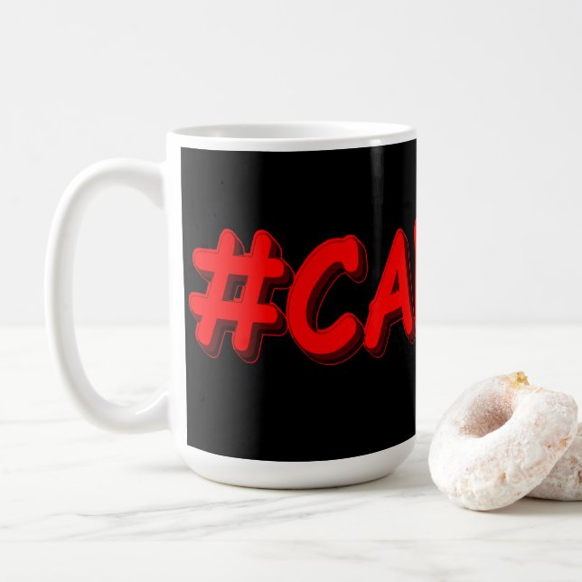 "#CANADA" Utkastuttrycksdesign. Köp nu Kaffemugg (Med munk)