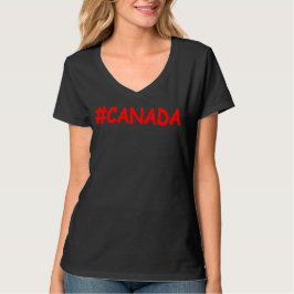 "#CANADA" Utkastuttrycksdesign. Köp nu T Shirt