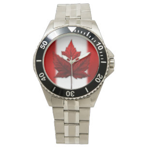 Canada Watch Canadian Flagga Souvenir Wristwatch Armbandsur
