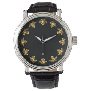 Canada Watch Guld Canada Souvenir Wrist Watch Armbandsur