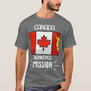 Canada Winnipeg Mormon LDS Uppdrag missionär T Shirt