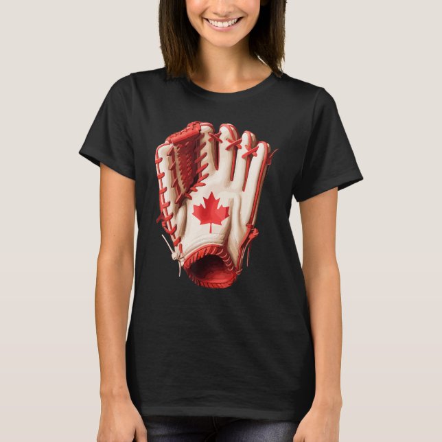 Canada Women Men Baseball T Shirt (Framsida)
