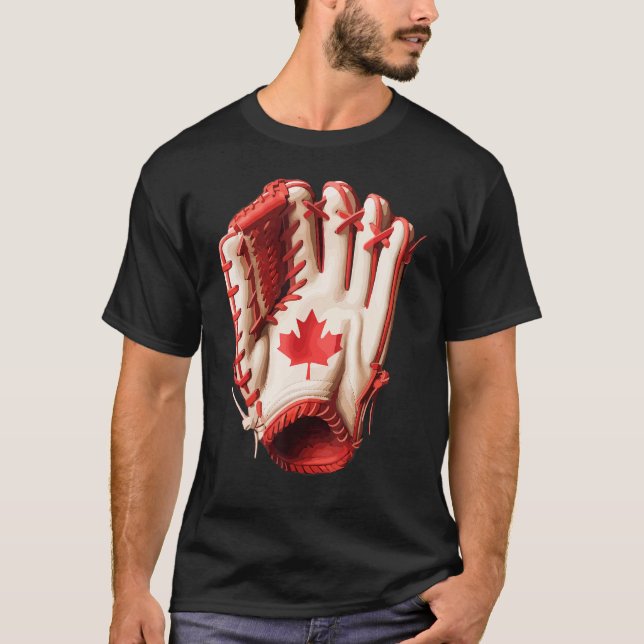 Canada Women Men Baseball T Shirt (Framsida)