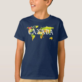 CANADA WORLD MAP T SHIRT