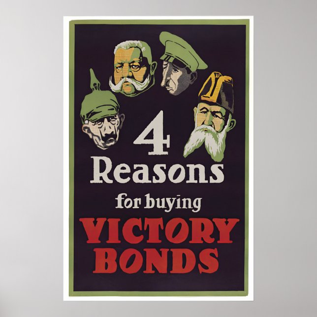 Canada WWI Propaganda Poster Victory Bonds (Framsidan)