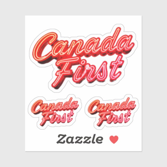 CANADAFIRST STICKERS KLISTERMÄRKEN (Ark)
