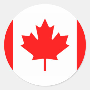 Canadia Runt Klistermärke