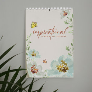 Canadian 2026 Inspirational ord Watercolor Art Kalender