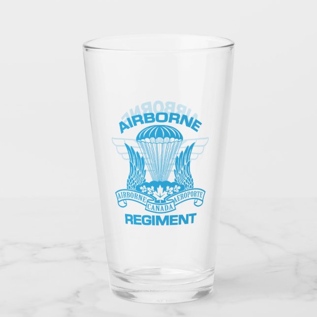 Canadian Airborne Regiage Beer Glass Glaskopp (Framsida)