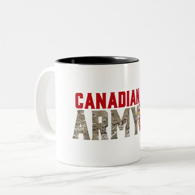 Canadian Army Soldier Två-Tonad Mugg (Framsida vänster)