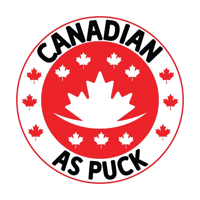 Canadian As Puck T Shirt (Skapare uppladdad)