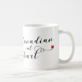 Canadian At Heart Mugg, Kanada Kaffemugg