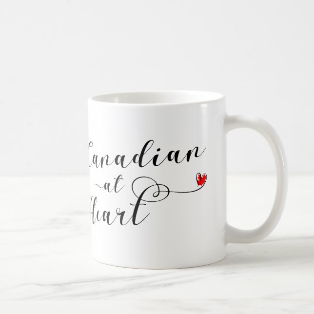 Canadian At Heart Mugg, Kanada Kaffemugg (Höger)