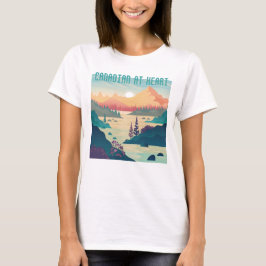 CANADIAN AT HEART T SHIRT