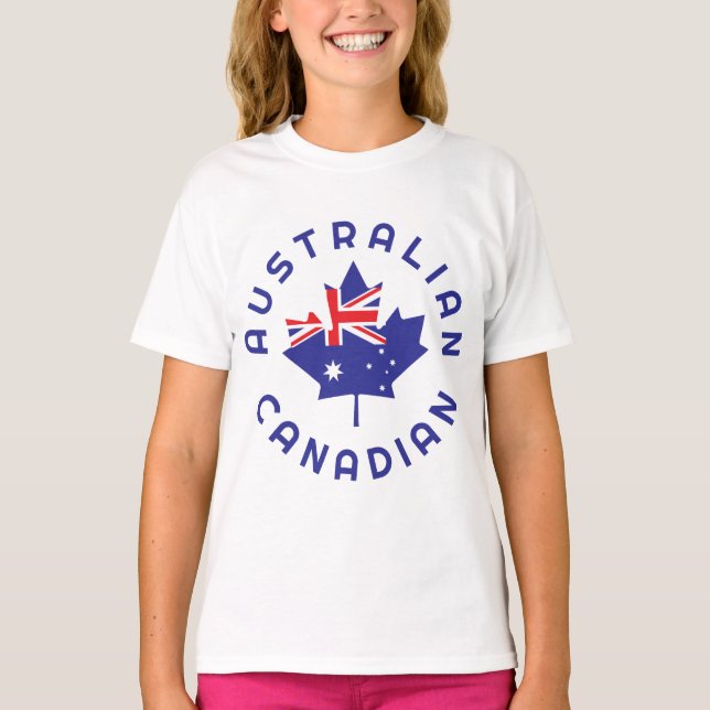 Canadian Australian Roots T Shirt (Framsida)
