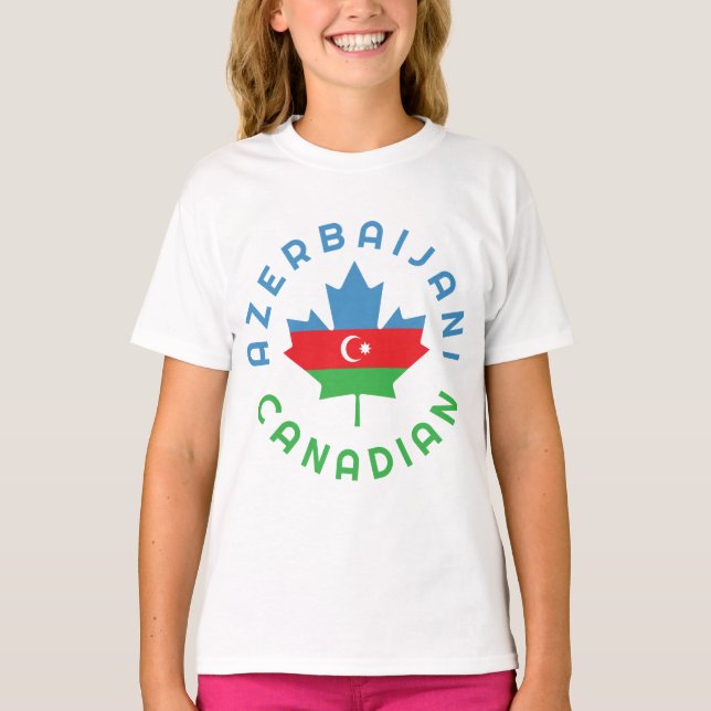 Canadian Azerbajdzjan Roots T Shirt (Framsida)