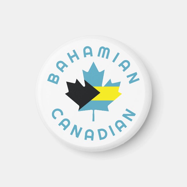 Canadian Bahamian Roots Magnet (Framsidan)