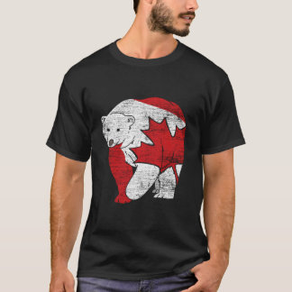 Canadian Bear Maple Leaf Canada T Shirt