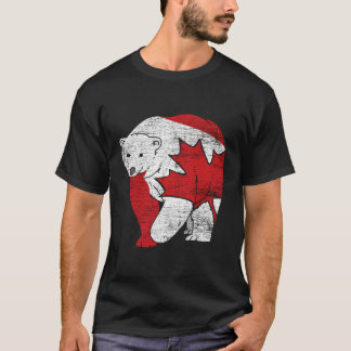 Canadian Bear Maple Löv Kanada T Shirt