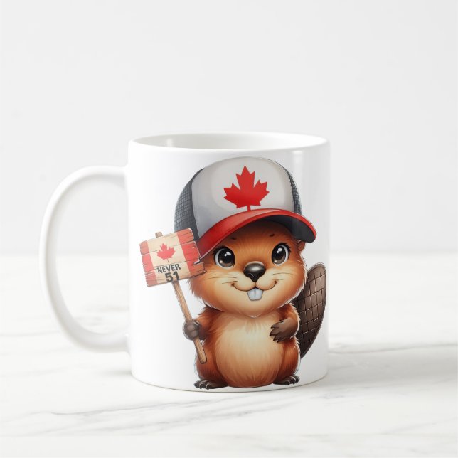 Canadian Beaver Aldrig 51 Kaffemugg (Vänster)