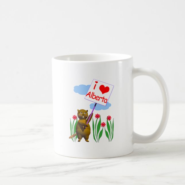 Canadian Beaver Kärlek Alberta Kaffemugg (Höger)