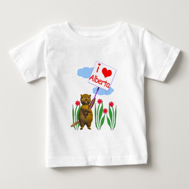 Canadian Beaver Kärlek Alberta Tee (Framsida)