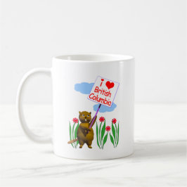 Canadian Beaver Kärlek British Columbia Kaffemugg
