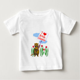 Canadian Beaver Kärlek British Columbia T Shirt