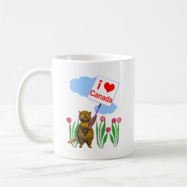 Canadian Beaver Kärlek Canada Kaffemugg