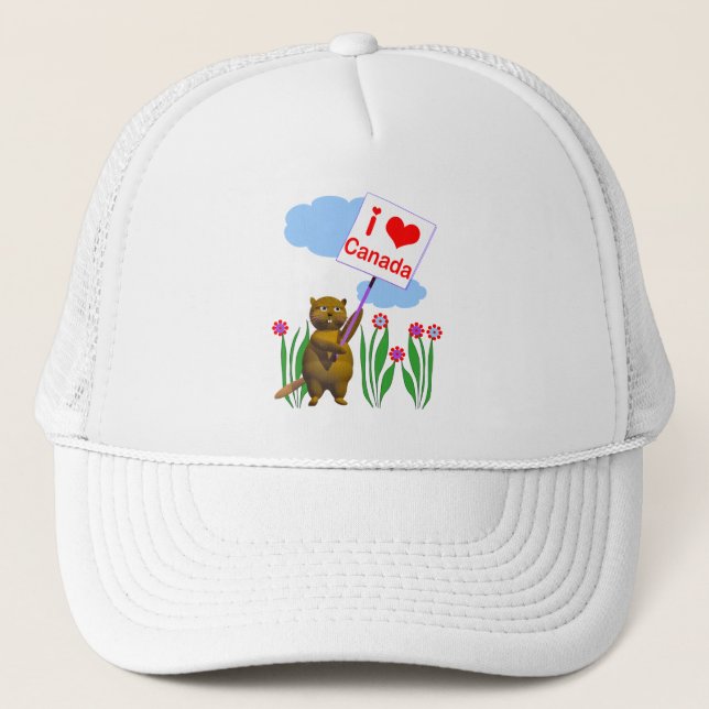 Canadian Beaver Kärlek Canada Keps (Framsida)