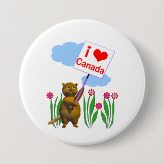 Canadian Beaver Kärlek Canada Knapp