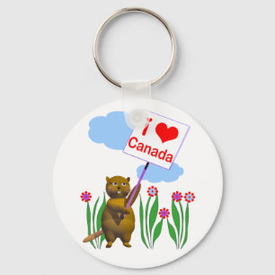 Canadian Beaver Kärlek Canada Nyckelring