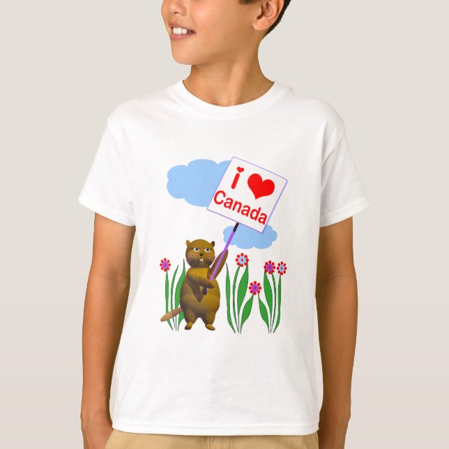 Canadian Beaver Kärlek Canada Tröja (Framsida)