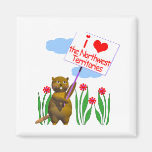 Canadian Beaver Kärlek, Northwest Territories Magnet