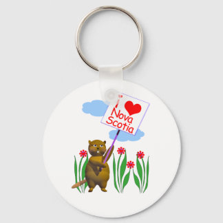 Canadian Beaver Kärlek Nova Scotia Nyckelring