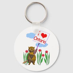 Canadian Beaver Kärlek Ontario Nyckelring