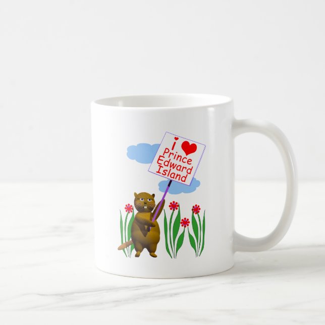 Canadian Beaver Kärlek Prince Edward Island Kaffemugg (Höger)