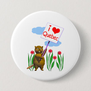 Canadian Beaver Kärlek Quebec Knapp