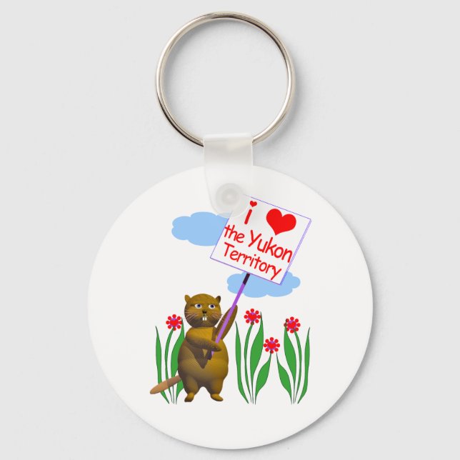 Canadian Beaver Kärlek, Yukon Nyckelring (Framsida)