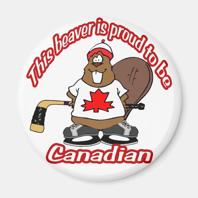 Canadian Beaver Magnet (Framsidan)