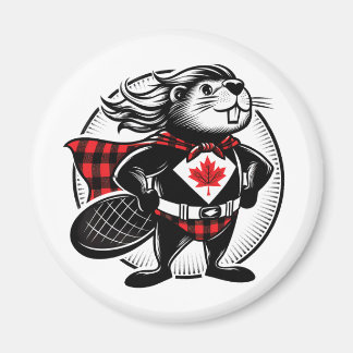 Canadian Beaver Superhjälten Magnet
