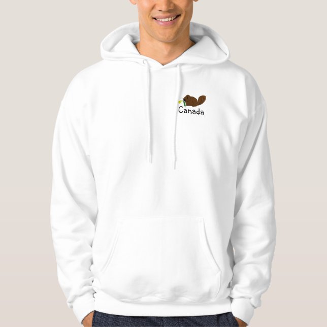 Canadian Beaver Sweatshirt Med Luva (Framsida)