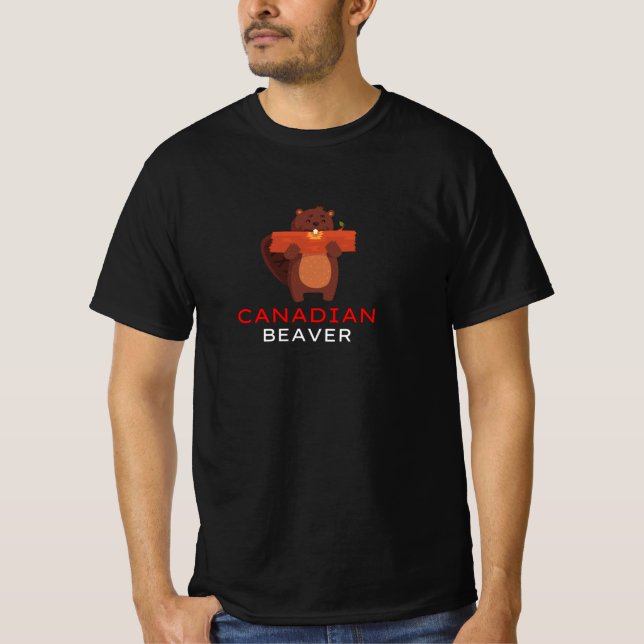 Canadian Beaver T Shirt (Framsida)